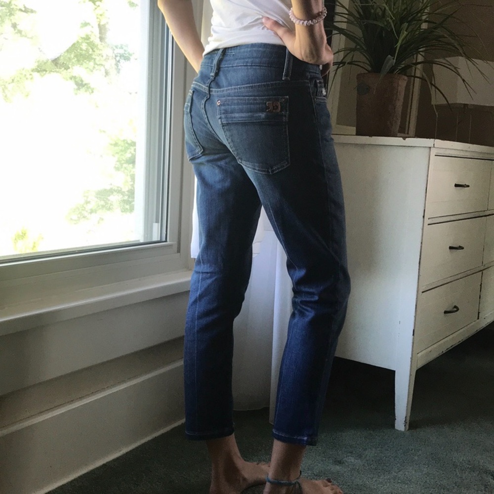 Joe’s Jeans Honey crop Clayton cropped blue jeans